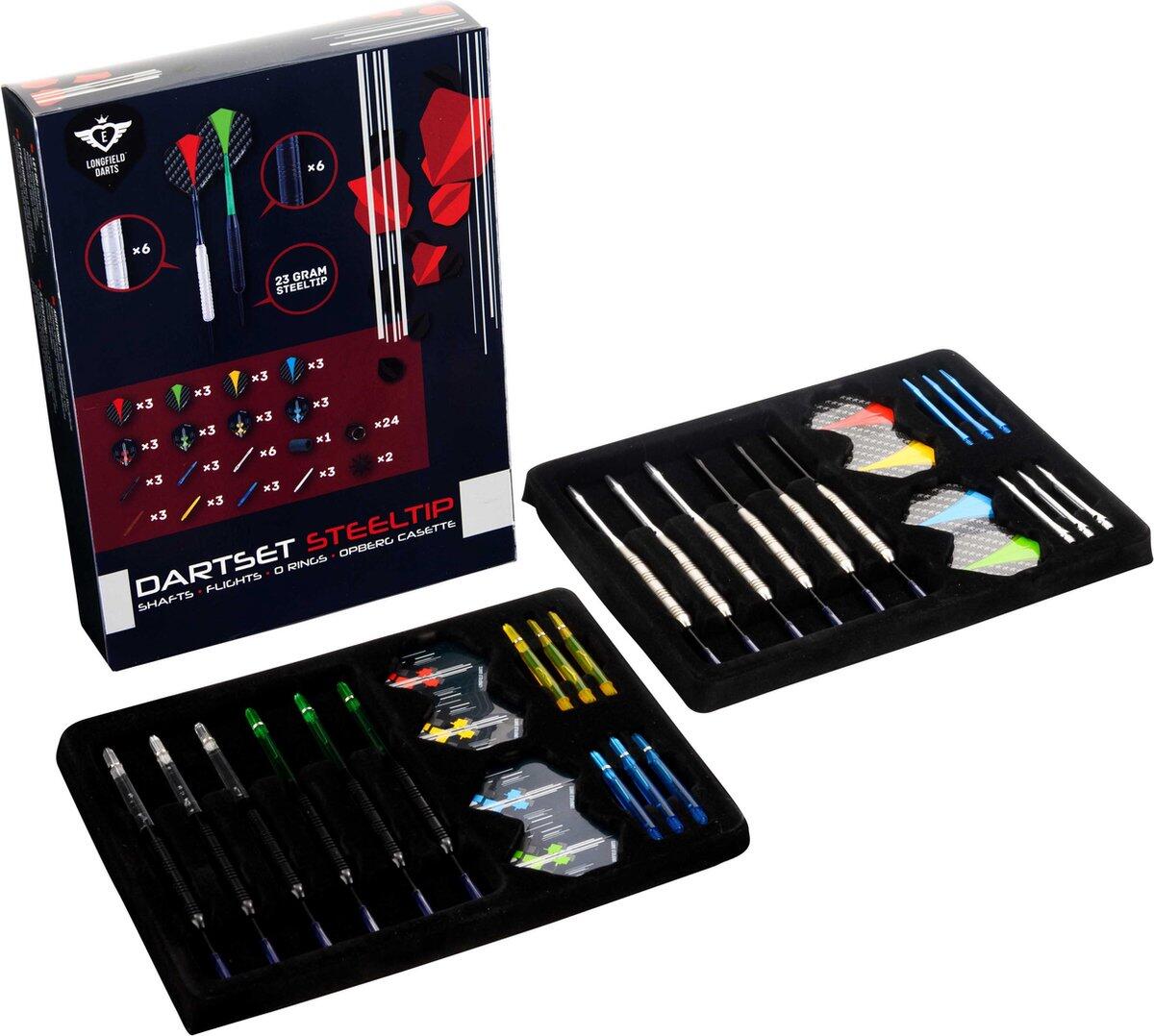 Longfield darts 4 sets steeltip brass tungsten look 23 gram 3/3