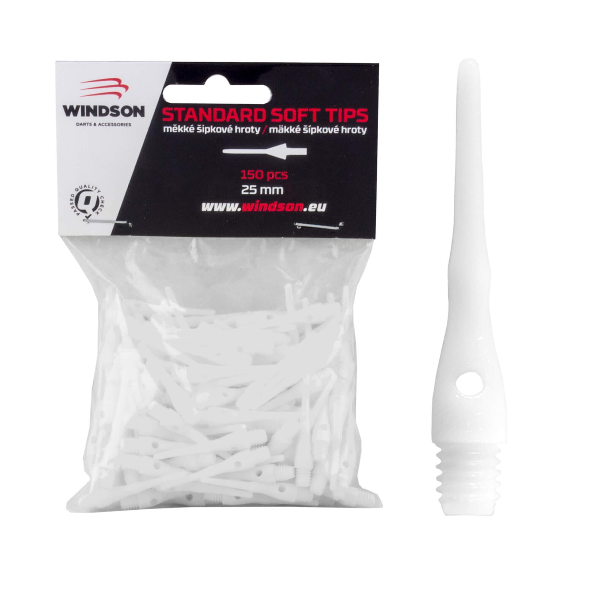WINDSON Plastové hroty STANDARD 25 mm, 150 ks