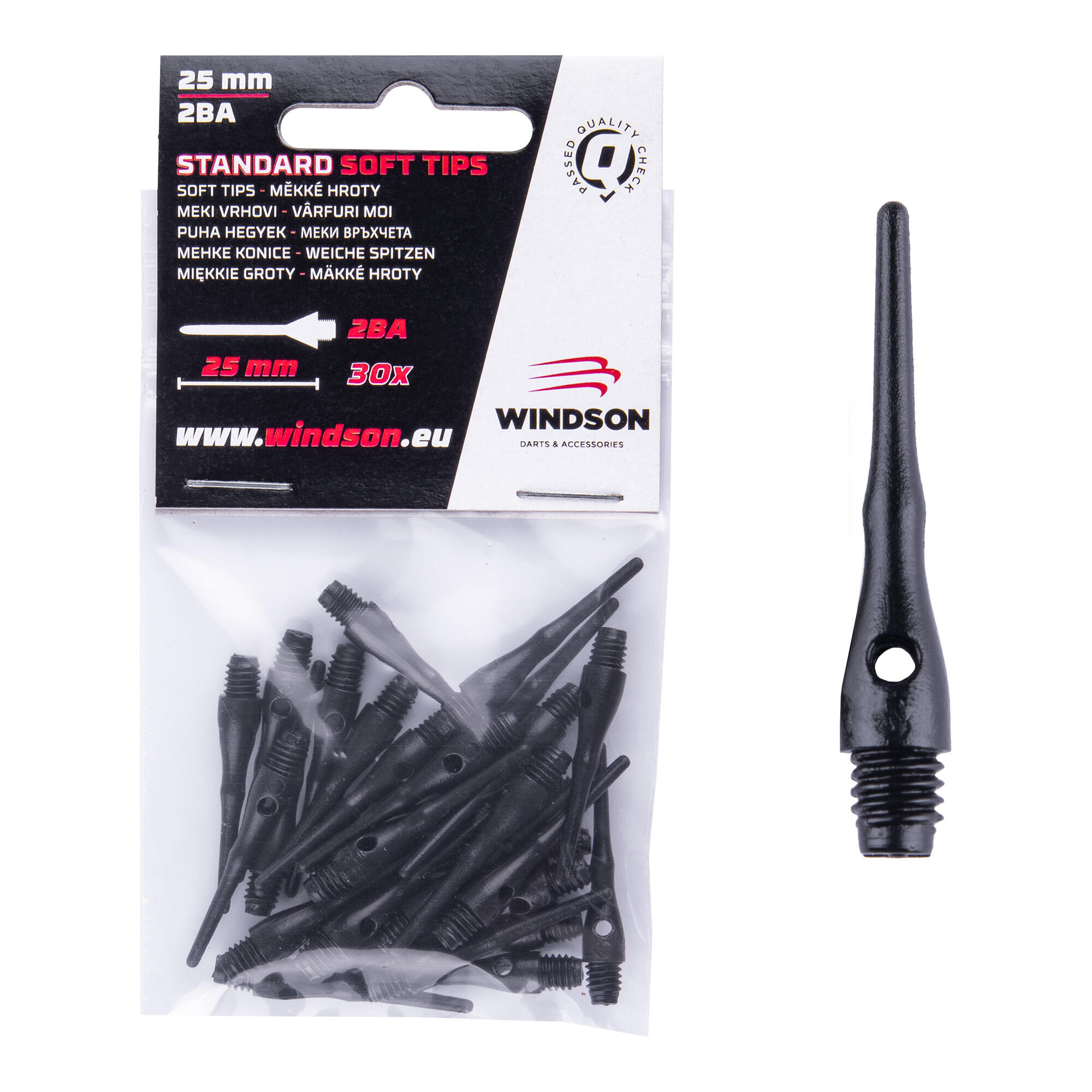 WINDSON Plastové hroty STANDARD 25 mm, 30 ks