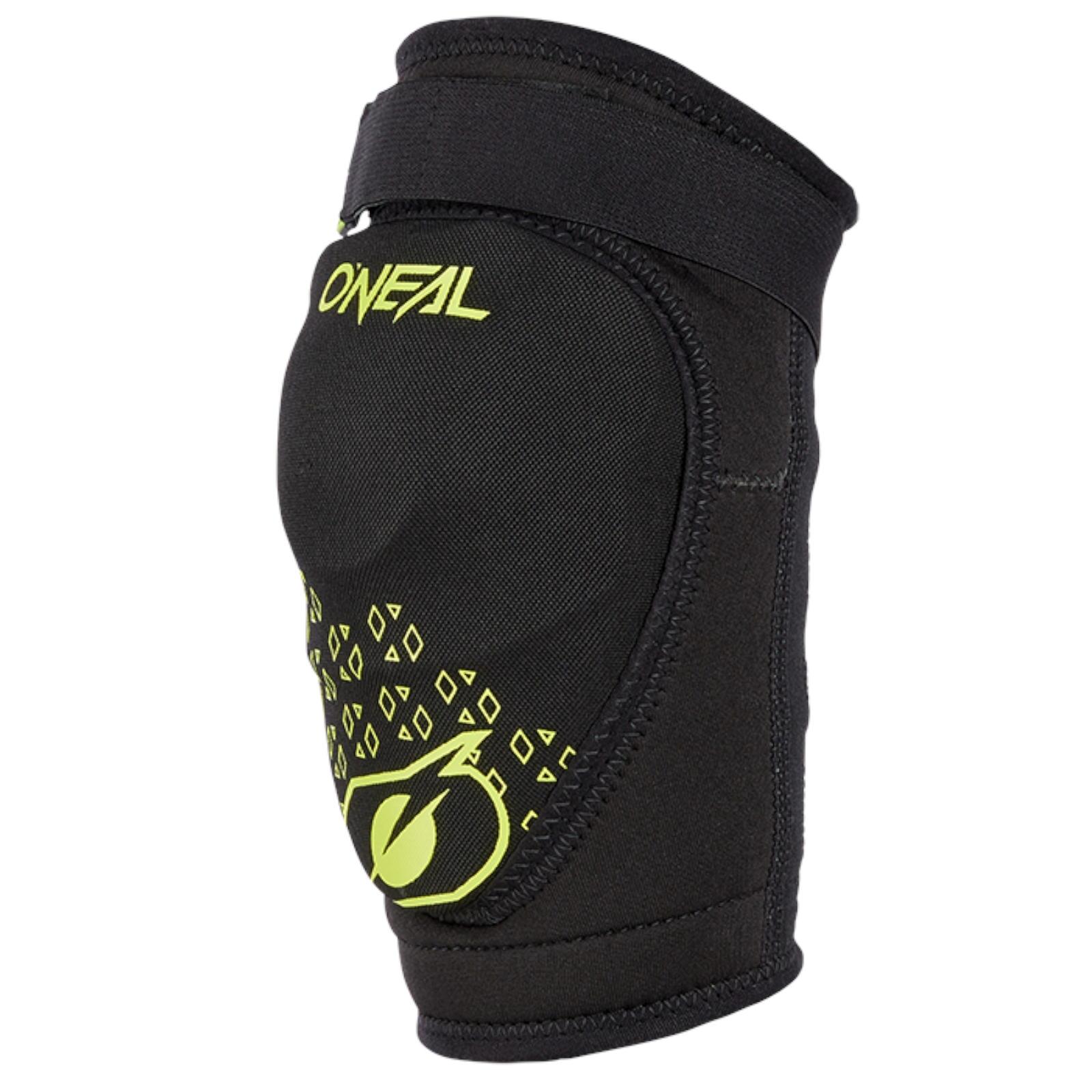 Juventud Protectores Rodilla Unisex Negro/Neon Yellow 3/4