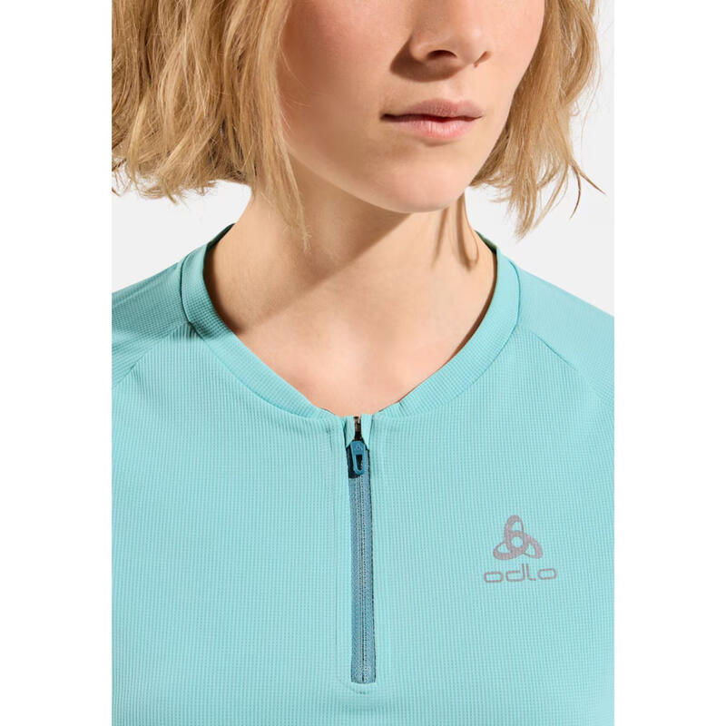 Tricou de alergare pentru femei Odlo X-Alp 1/2 Zip