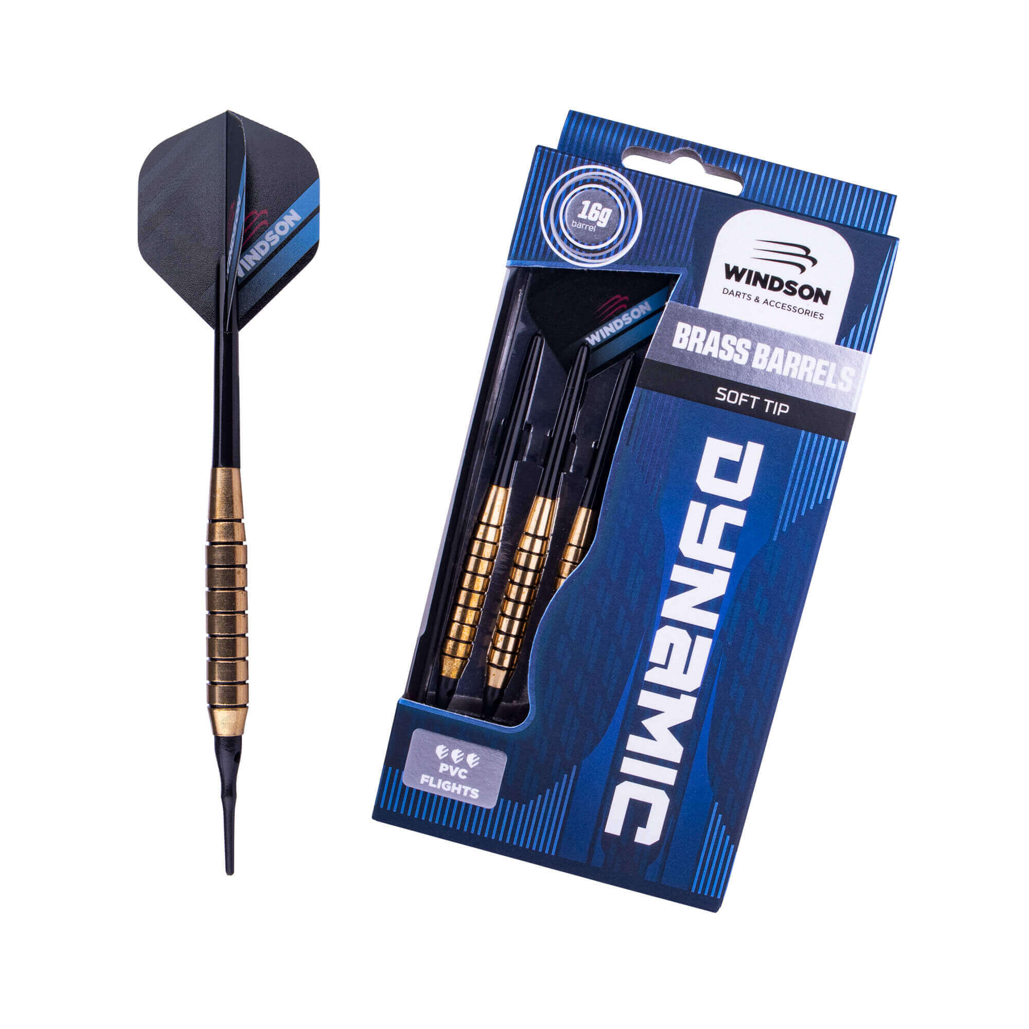 WINDSON Set šipek DYNAMIC 18g Soft Brass