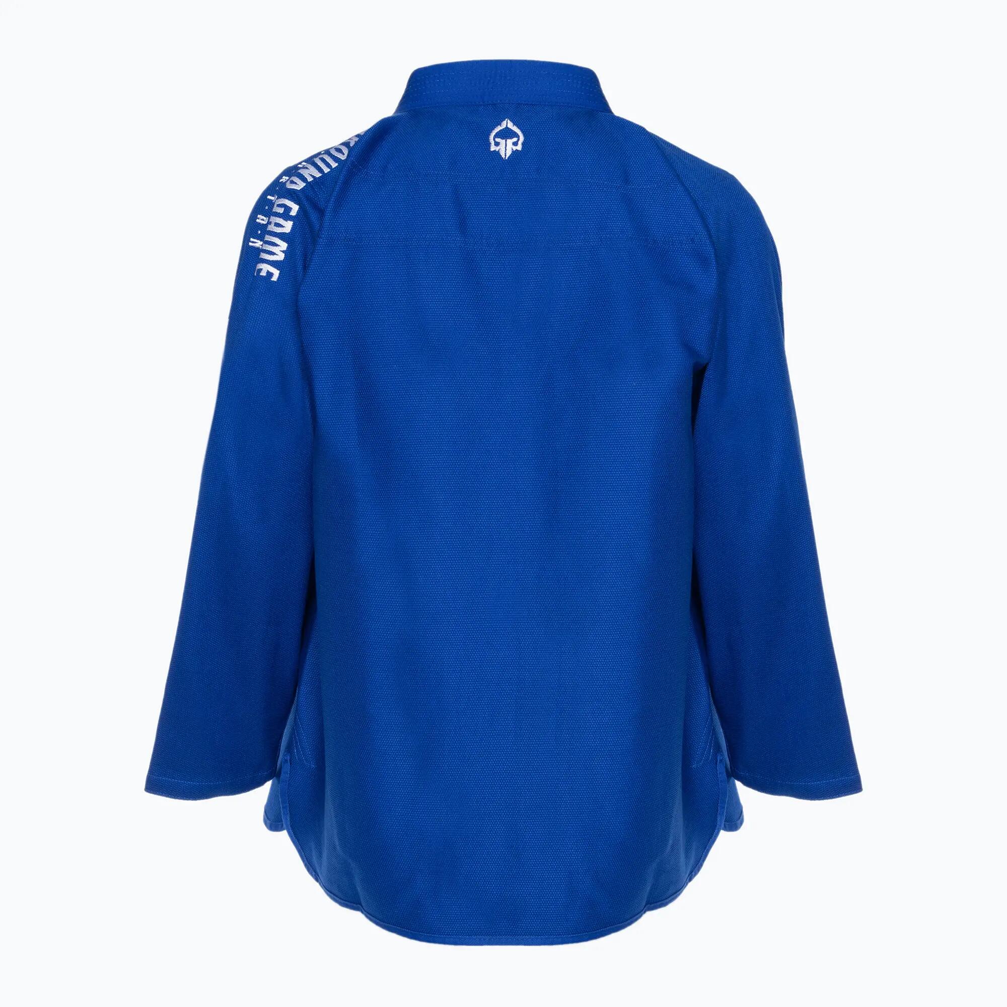 Kimono/Gi de Jiu-Jitsu para Jogo de Solo Masculino Spartan Azul A2 3/5