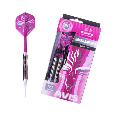 Set dartpijlen avis 18g soft brass