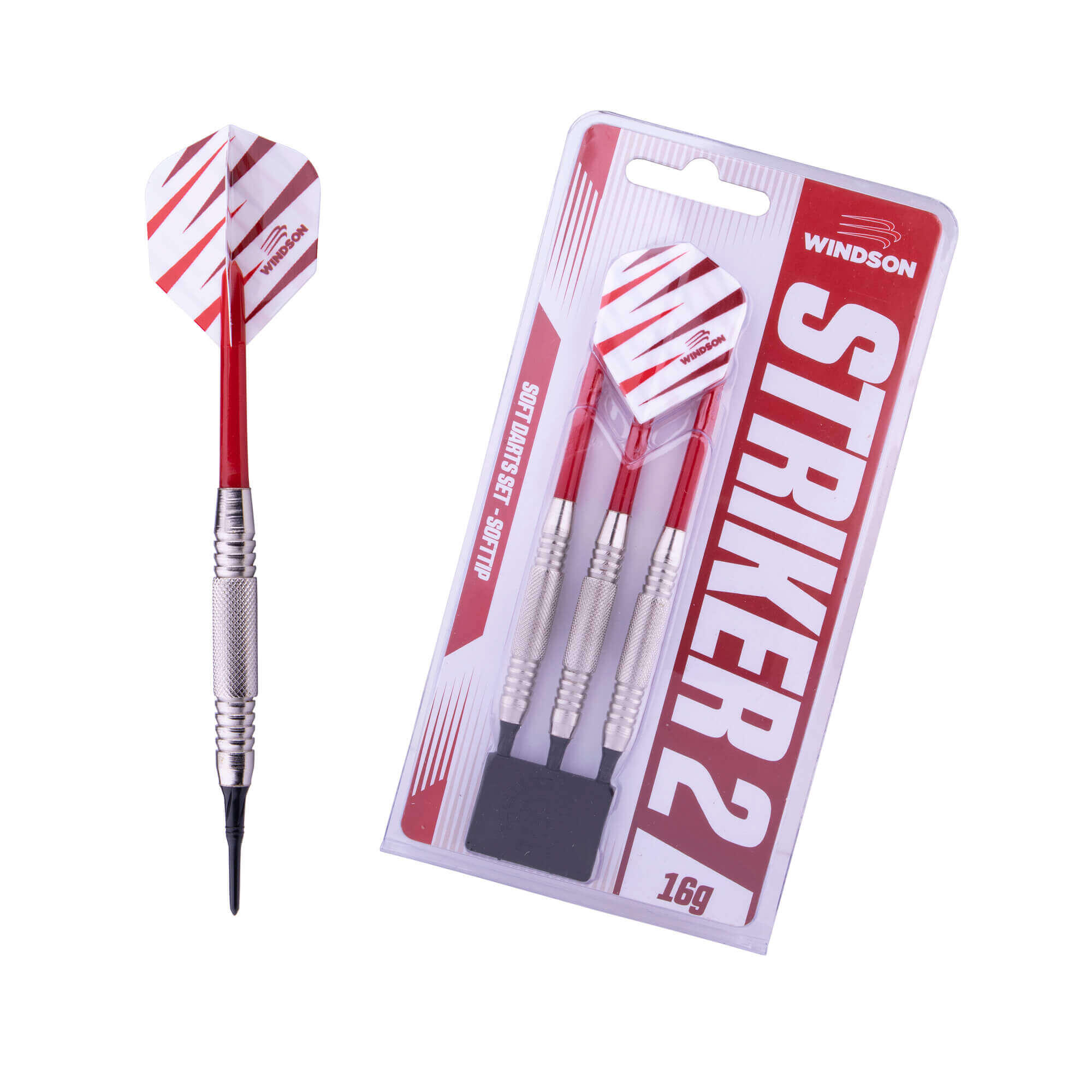 WINDSON Set šipek STRIKER 2 18g Soft Iron