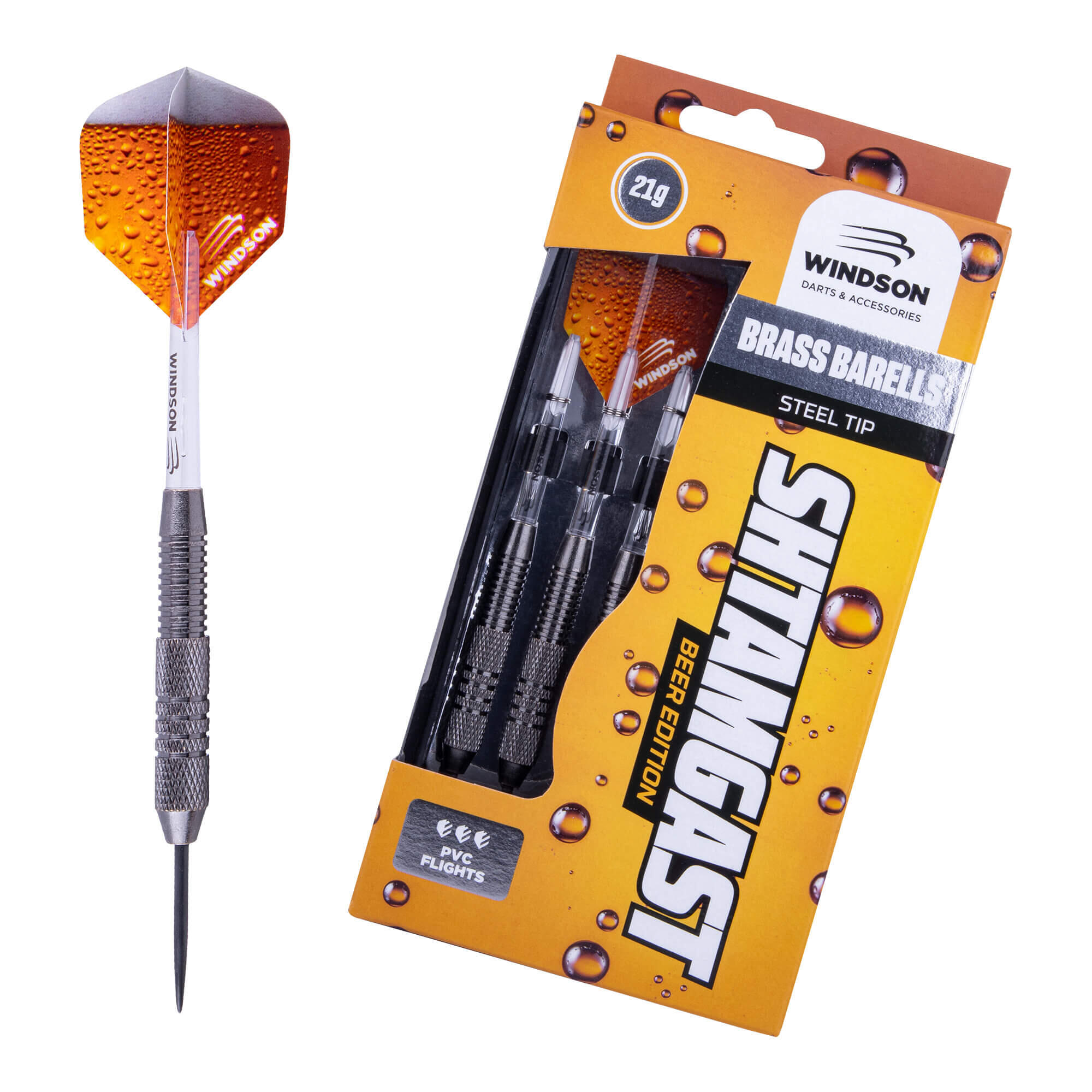 WINDSON Set šipek SHTAMGAST 21g Steel Brass