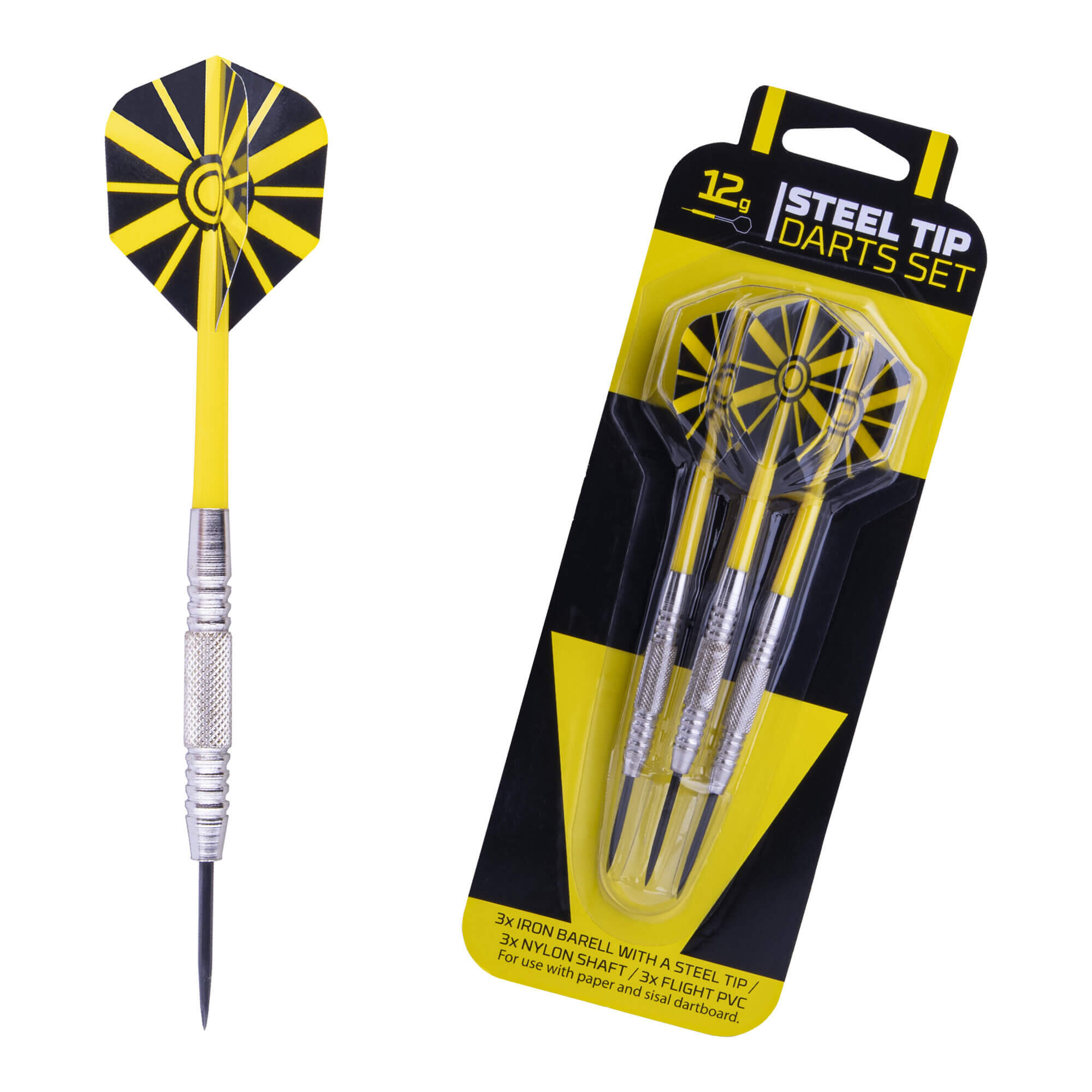 WINDSON Set šipek STEELDARTS 12g Steel Iron