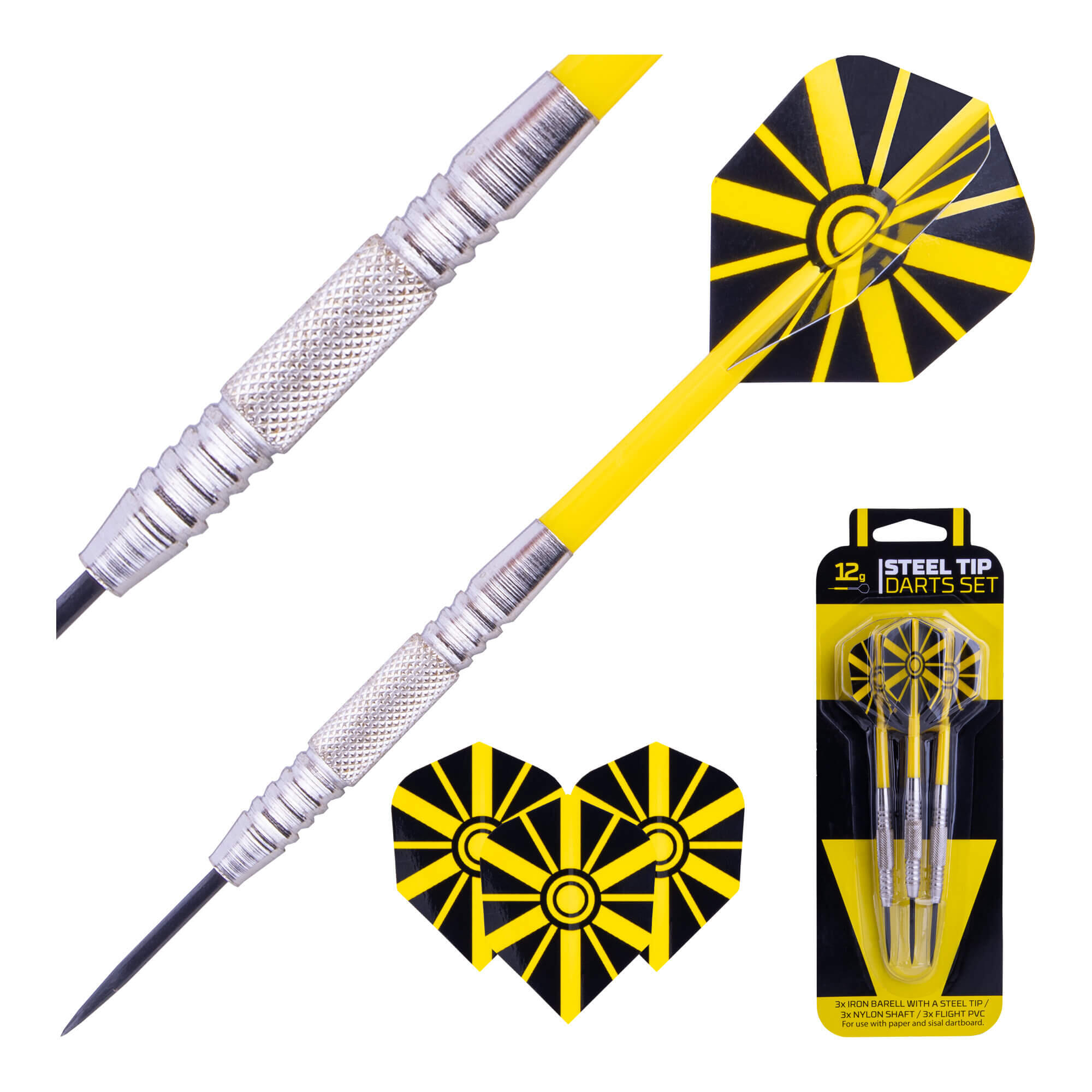 Dart-Set STEELDARTS 12g Steel Iron 2/4