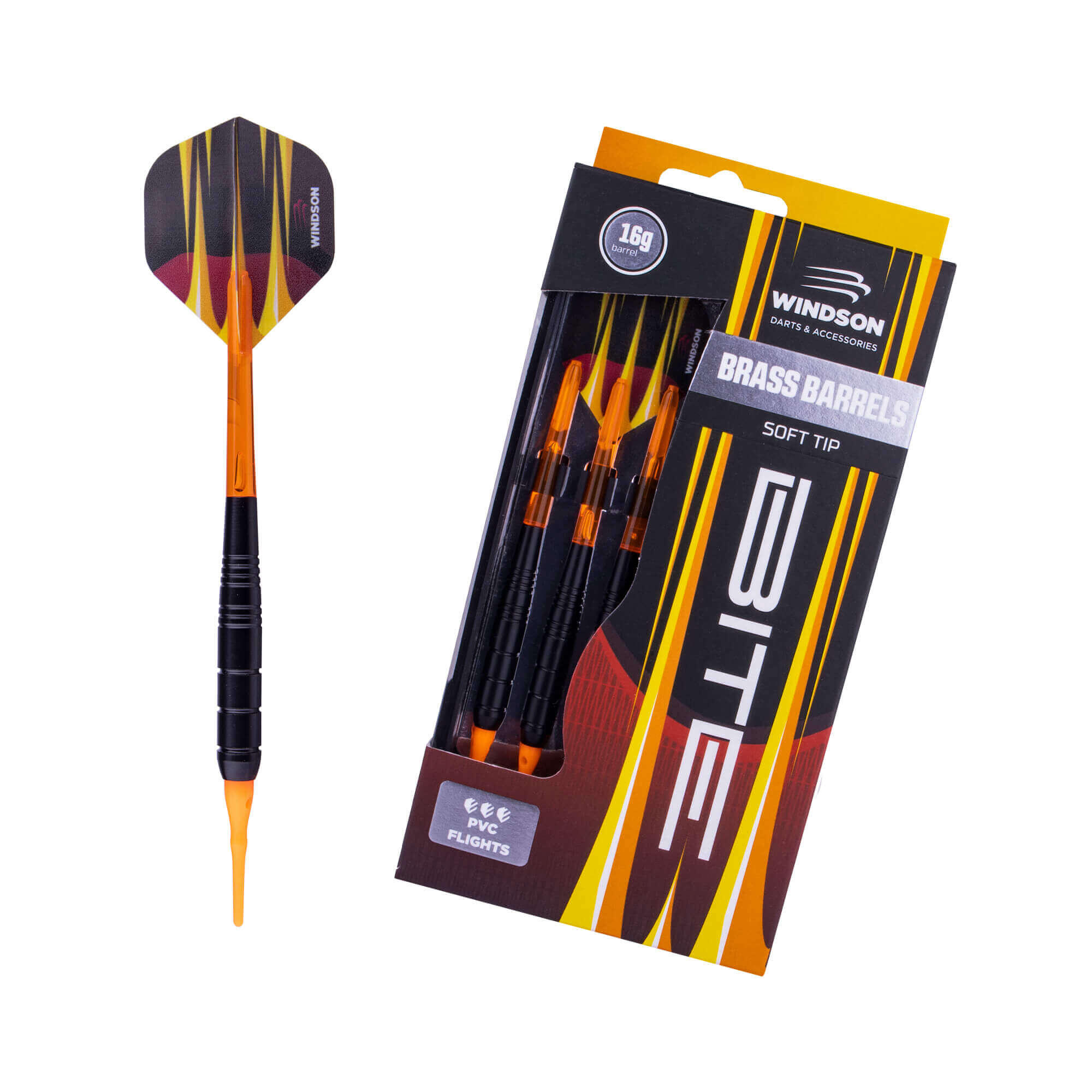 WINDSON Set šipek BITE 16g Soft Brass