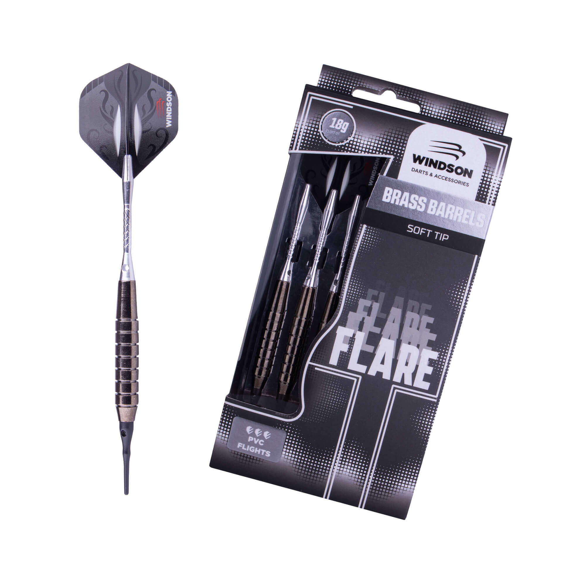 WINDSON Set šipek FLARE 20g Soft Brass