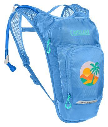 Camelbak Mini M.U.L.E. 5L Zaino Idratazione Bambini con Sacca 15L - Celeste