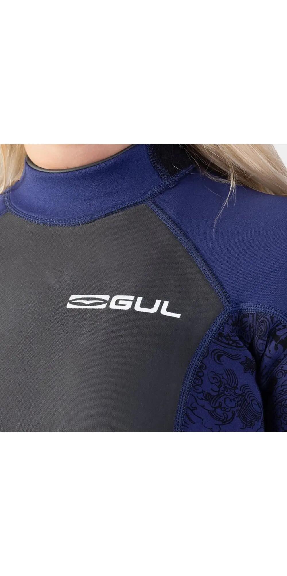 Combinaison de Surf 3/2mm Zip Dos - Response - Bleu - Femme 3/7