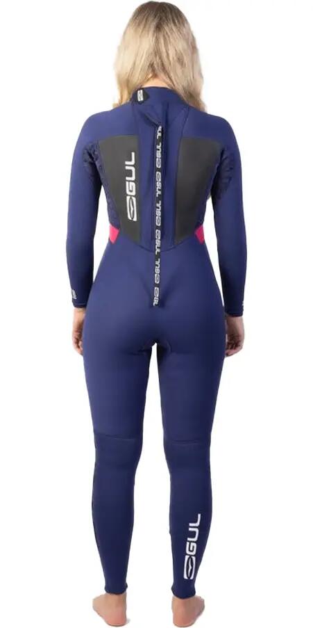 Combinaison de Surf 3/2mm Zip Dos - Response - Bleu - Femme 2/7