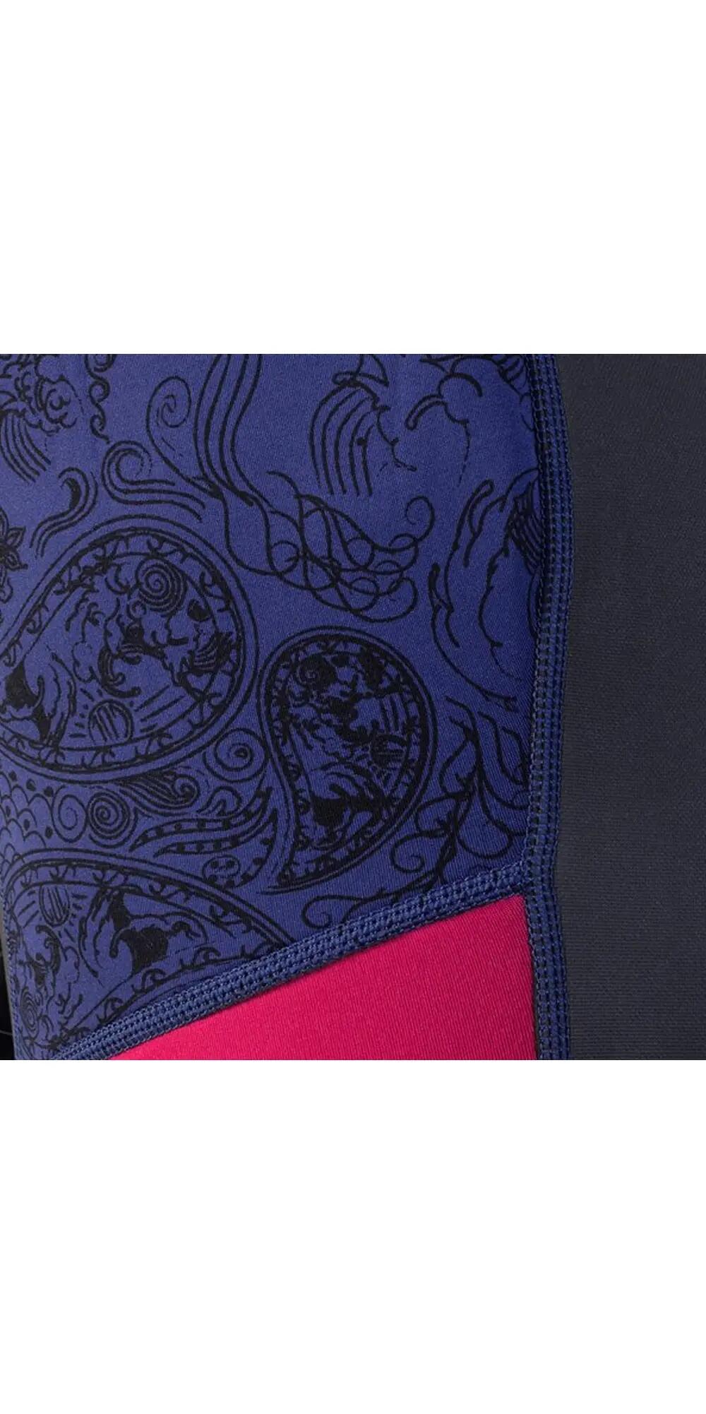 Combinaison de Surf 3/2mm Zip Dos - Response - Bleu - Femme 6/7