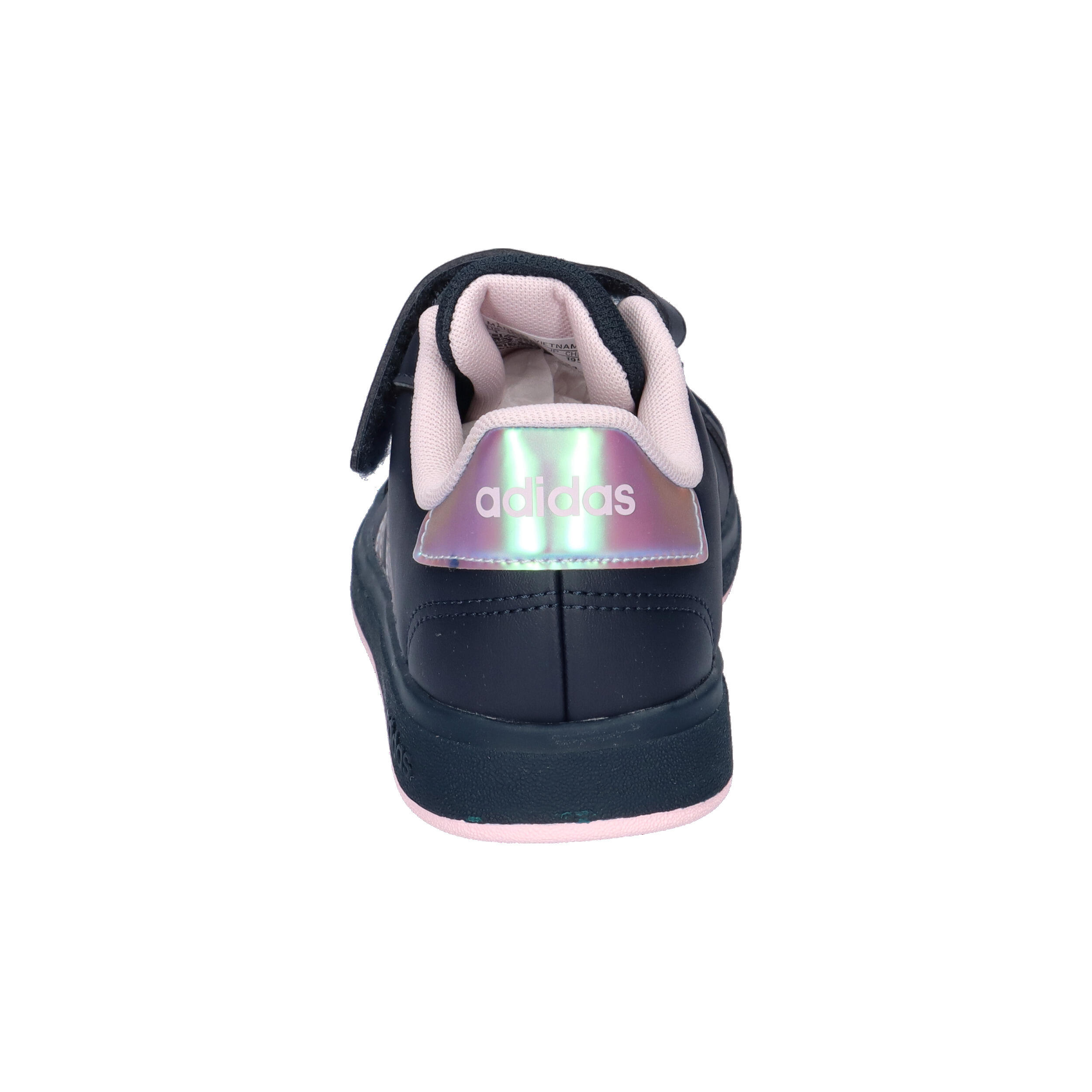 BUTY dziecięce ADIDAS GRAND COURT IE3850 granatowe błyszczące paski 28 5/7