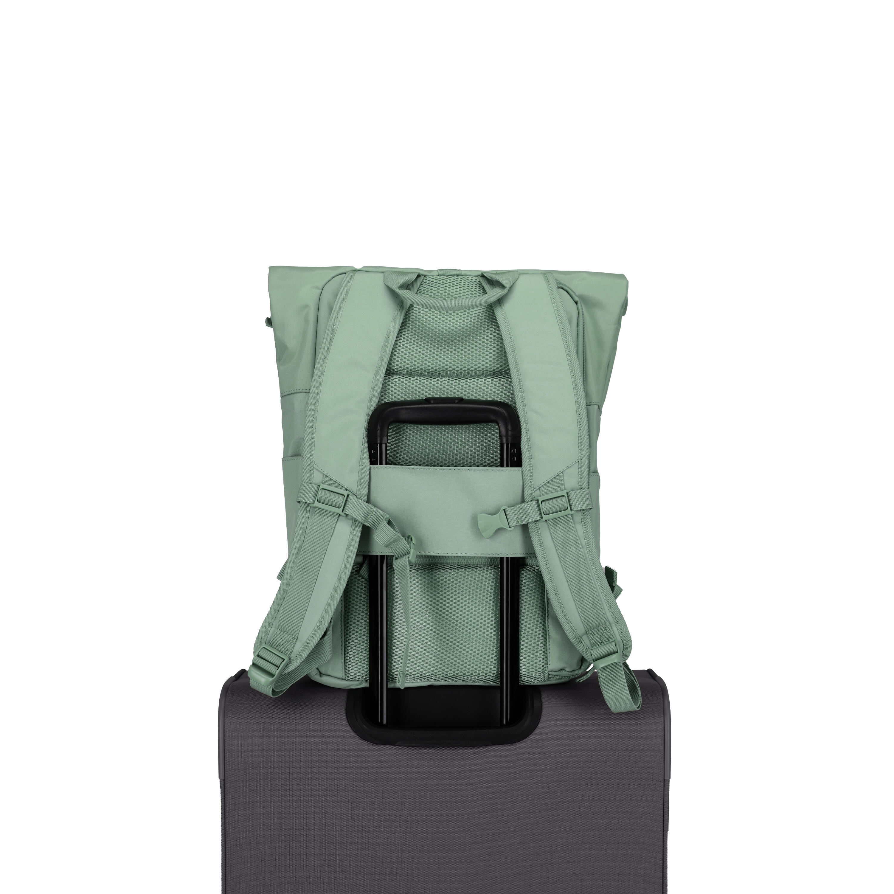 BASICS Rollup Rucksack, Hellgrün 5/6