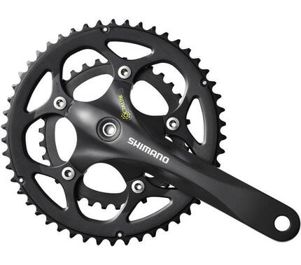 Shimano FC-RS345 Kurbelgarnitur 2x9 175 mm 50-34T Octalink schwarz.