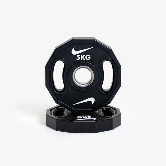 Halterschijven - Gewichtheffen - Nike 10 kg - Urethane - Zwart