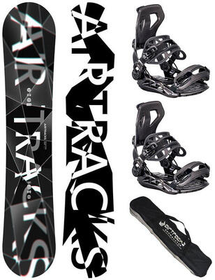 Heren snowboard set board refractions game wide+ binding master l + sb tas