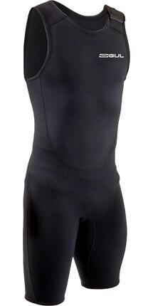 Combinaison de Surf Short John 3/2mm Flatlock Noir - Response - Homme