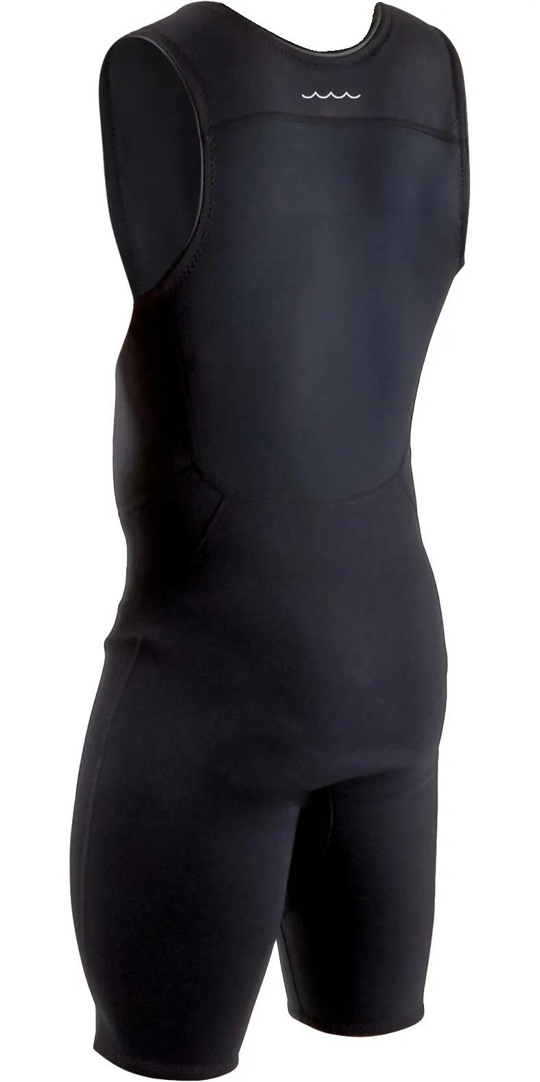 Combinaison de Surf Short John 3/2mm Flatlock Noir - Response - Homme 2/2