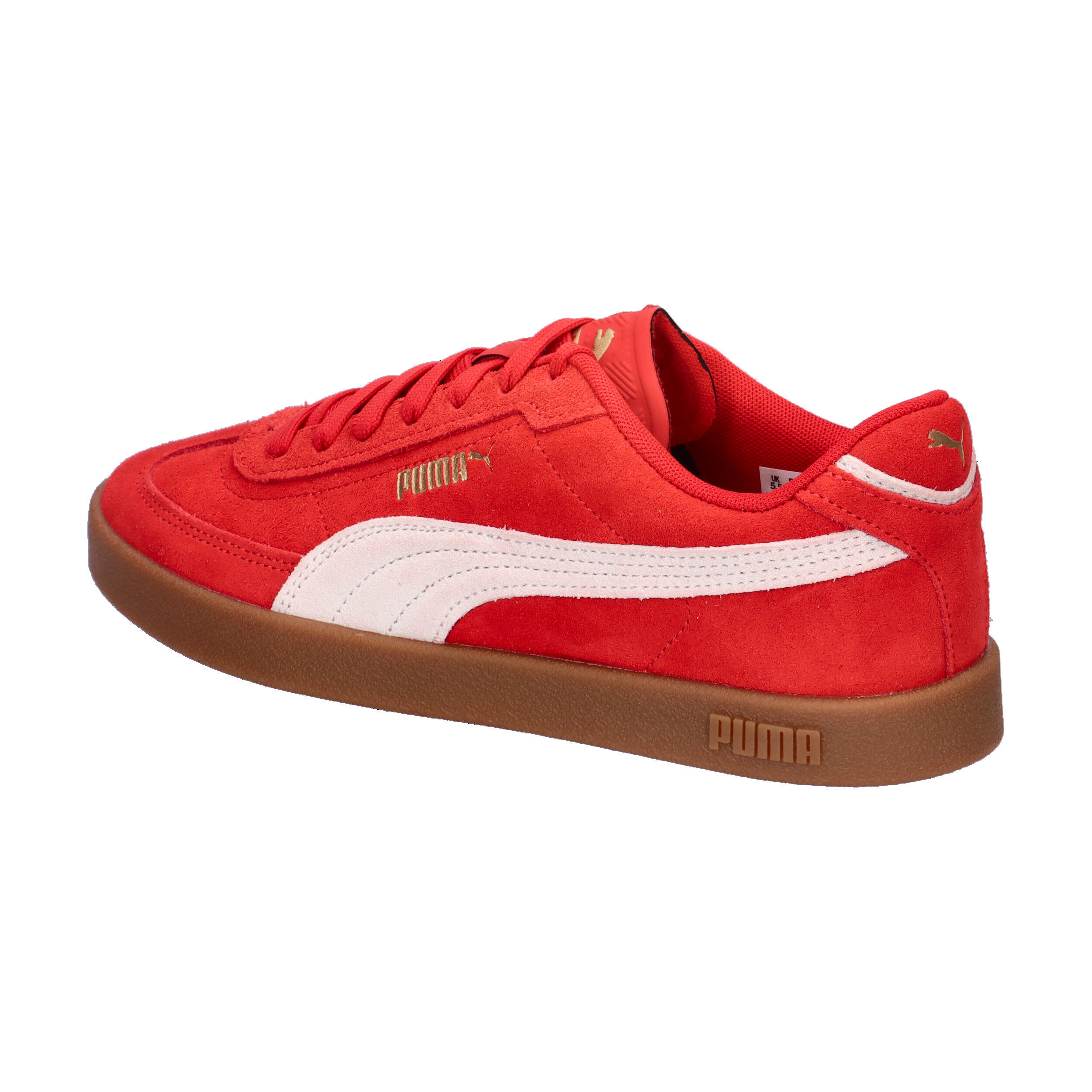 Baskets Puma Modèle Club Ii Era Suede Couleur Rouge 3/7