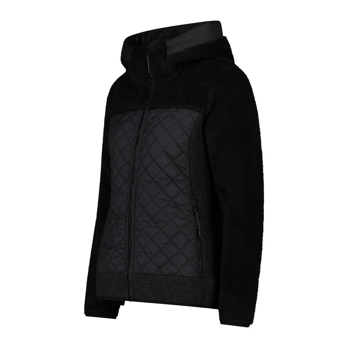 Giacca con cappuccio wooltech donna CMP Teddy Fur effect 3/3