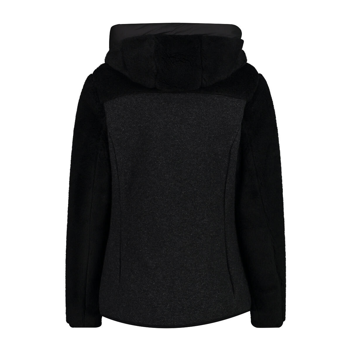 Giacca con cappuccio wooltech donna CMP Teddy Fur effect 2/3
