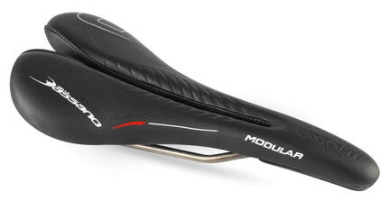 Selle Bassano SB Modular Road — selle noire réglable 130–155 mm