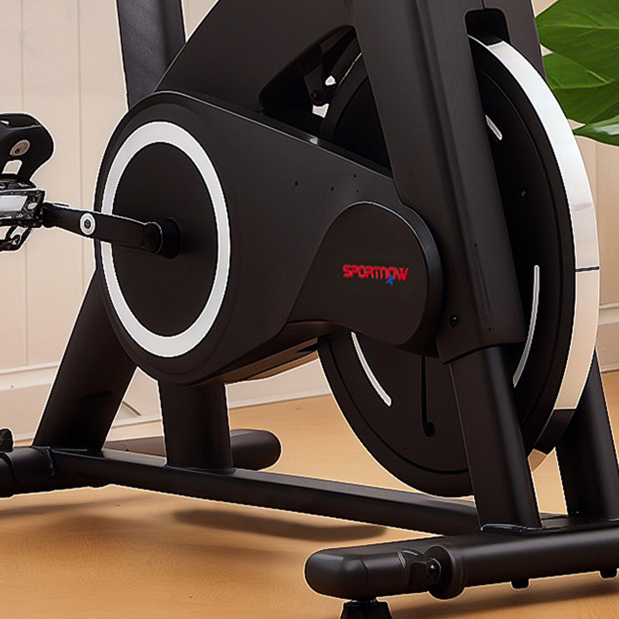 Bicicleta Estática SPORTNOW 108x53x111 cm Negro 5/8