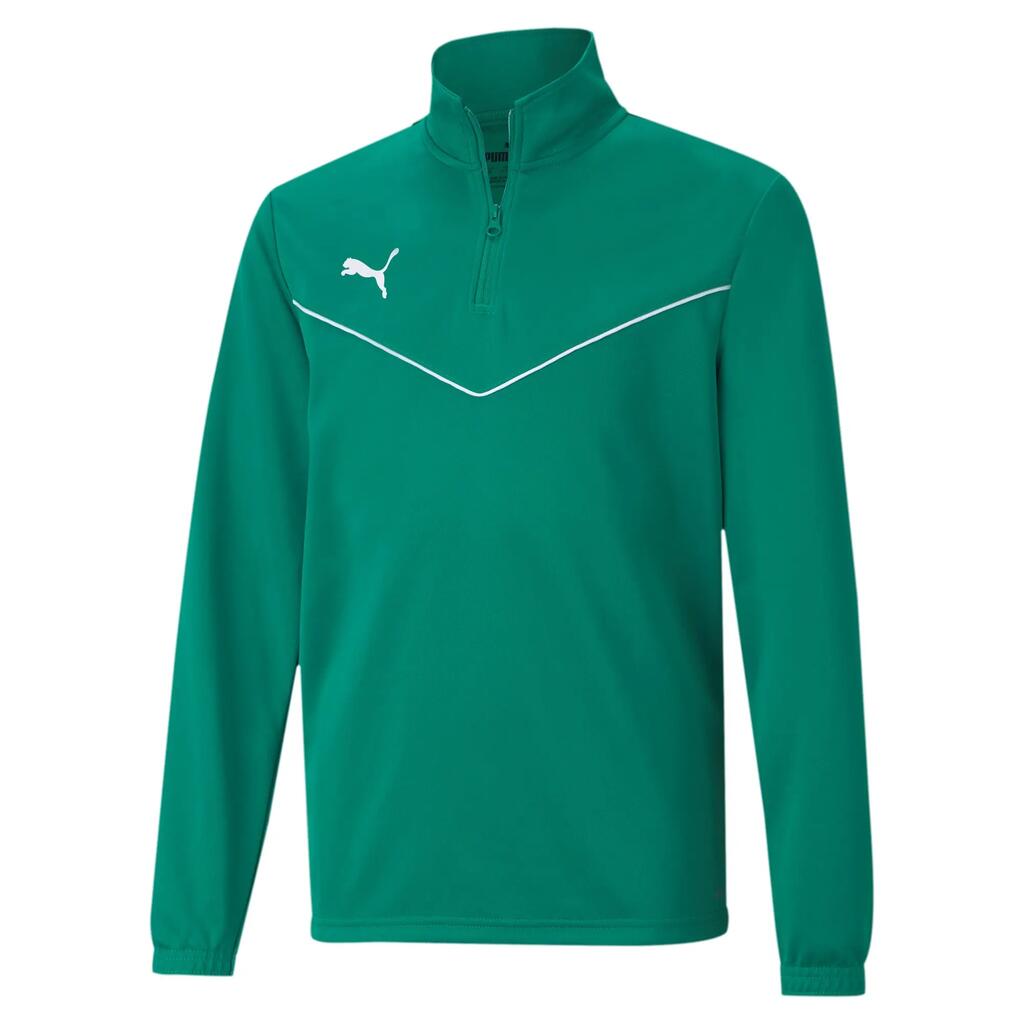 Blouse Puma Teamrise 14 Zip Top Jr, Green, Kids