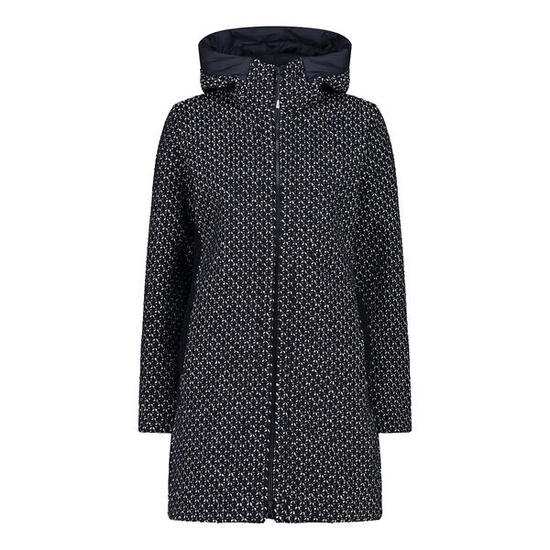 Manteau à capuche wooltech femme CMP