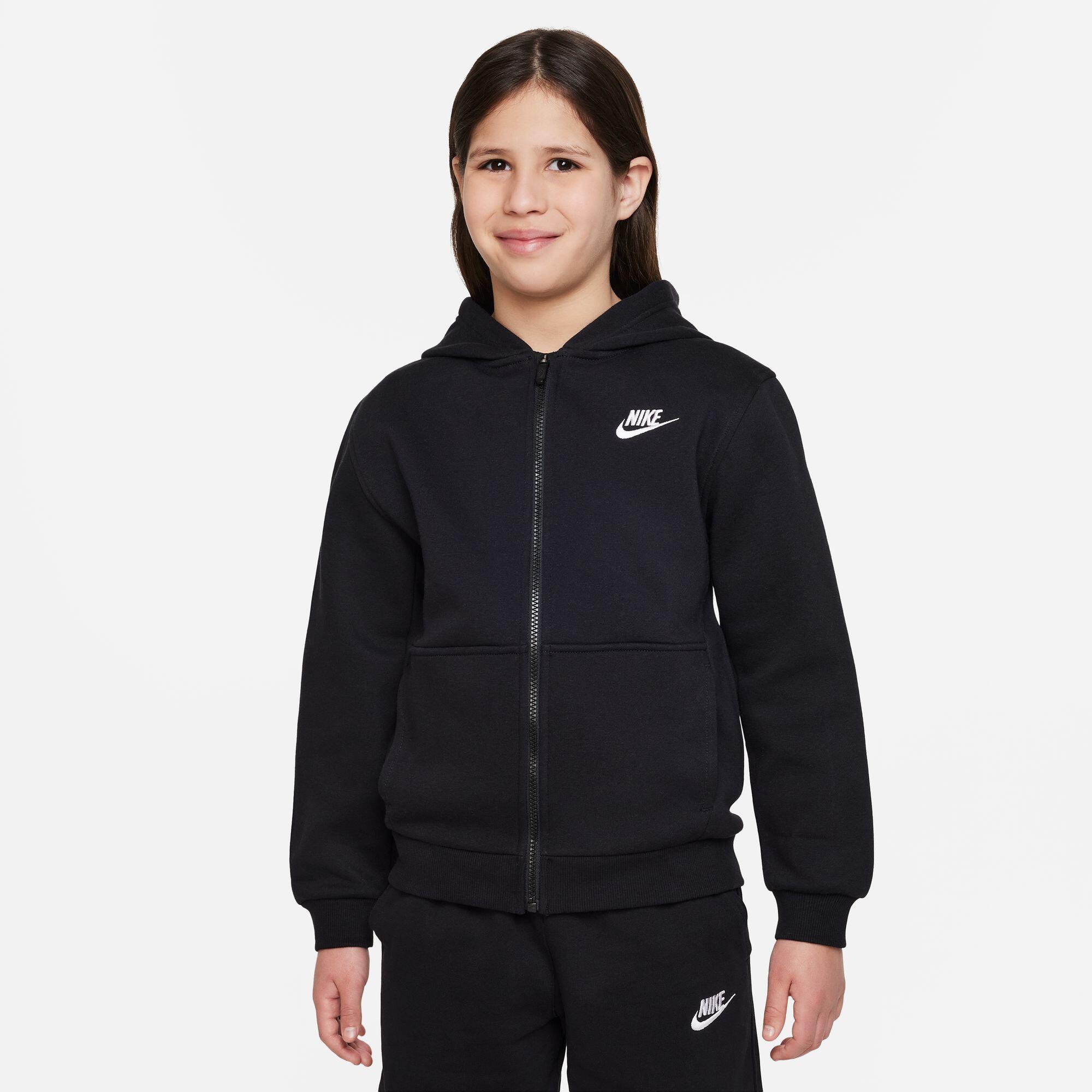 Nike Kinder Sweatjacke Big Kids Club Fleece FZ Hoodie FD3004 1/2