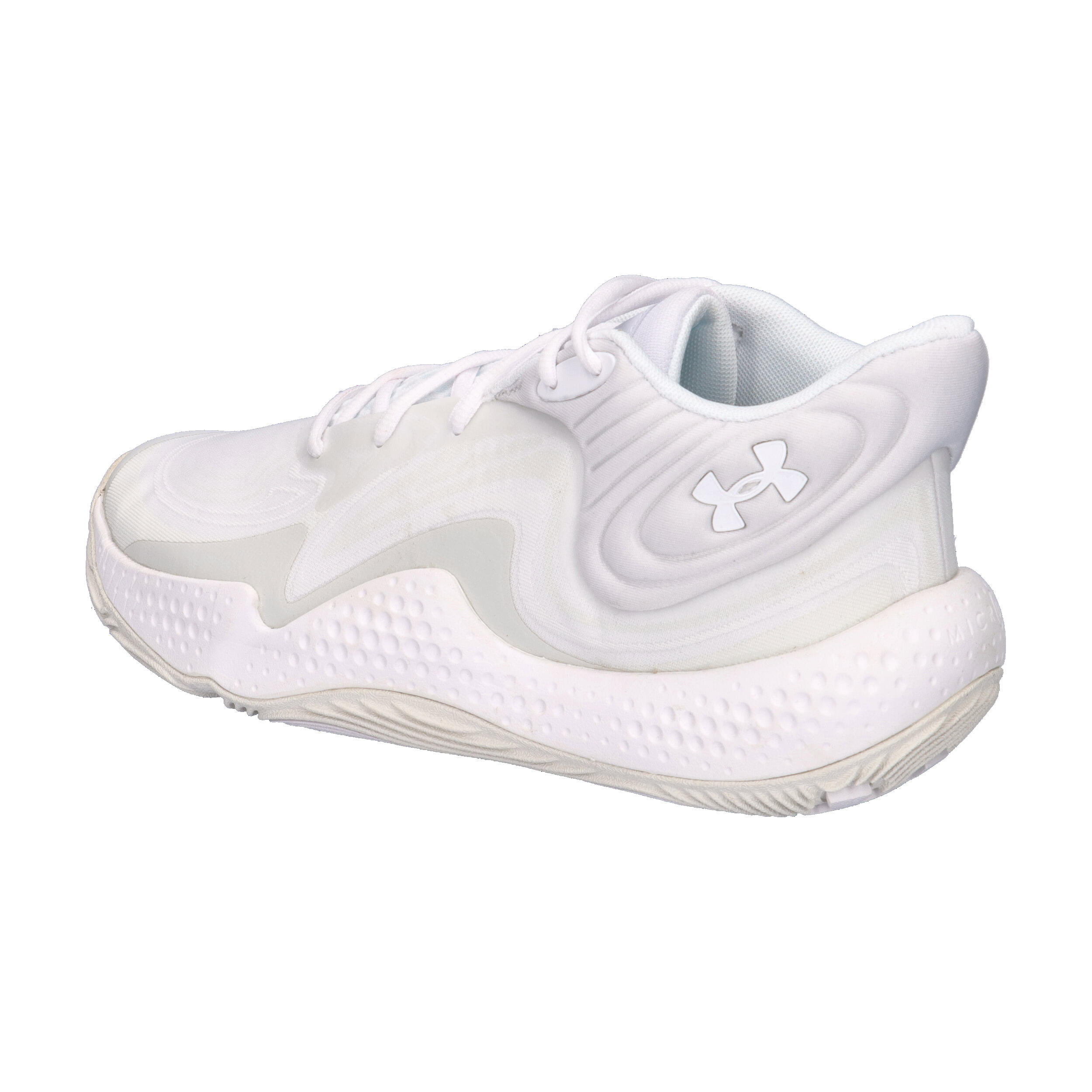 Chaussures de Basketball Under Armour Spawn 6 Mid Blanc 3/7
