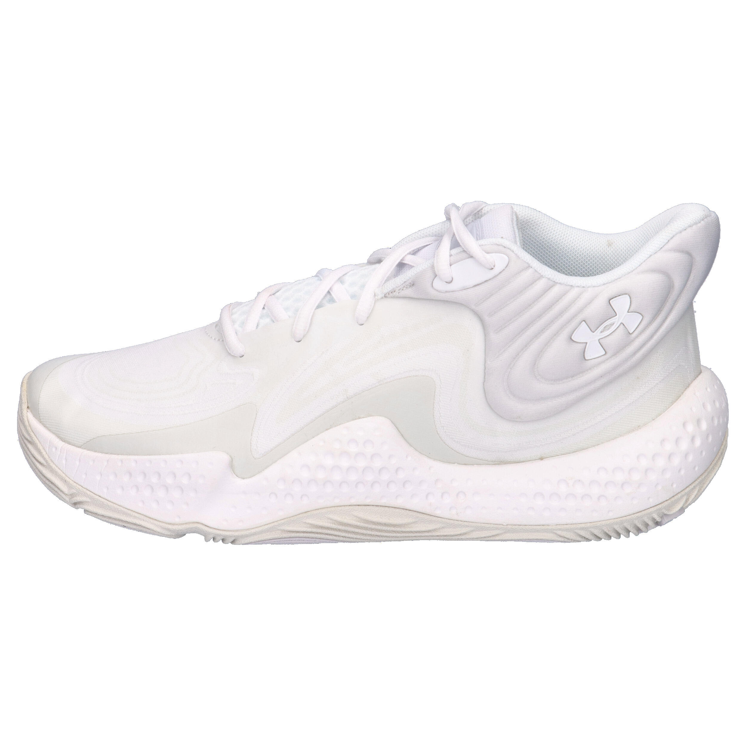 Chaussures de Basketball Under Armour Spawn 6 Mid Blanc 2/7
