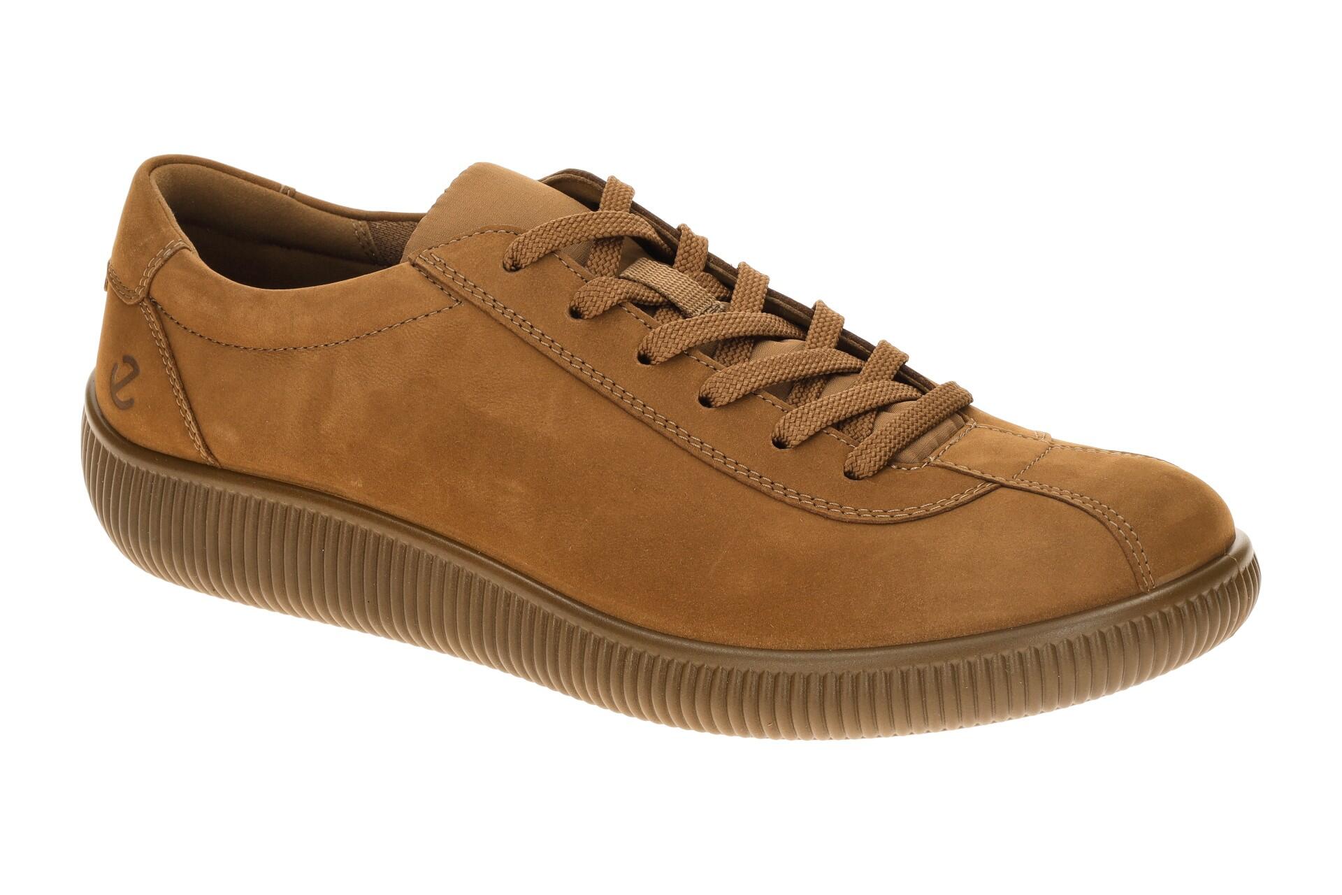Ecco Soft Zero Schuhe braun camel Herren Sneakers 537754 1/7