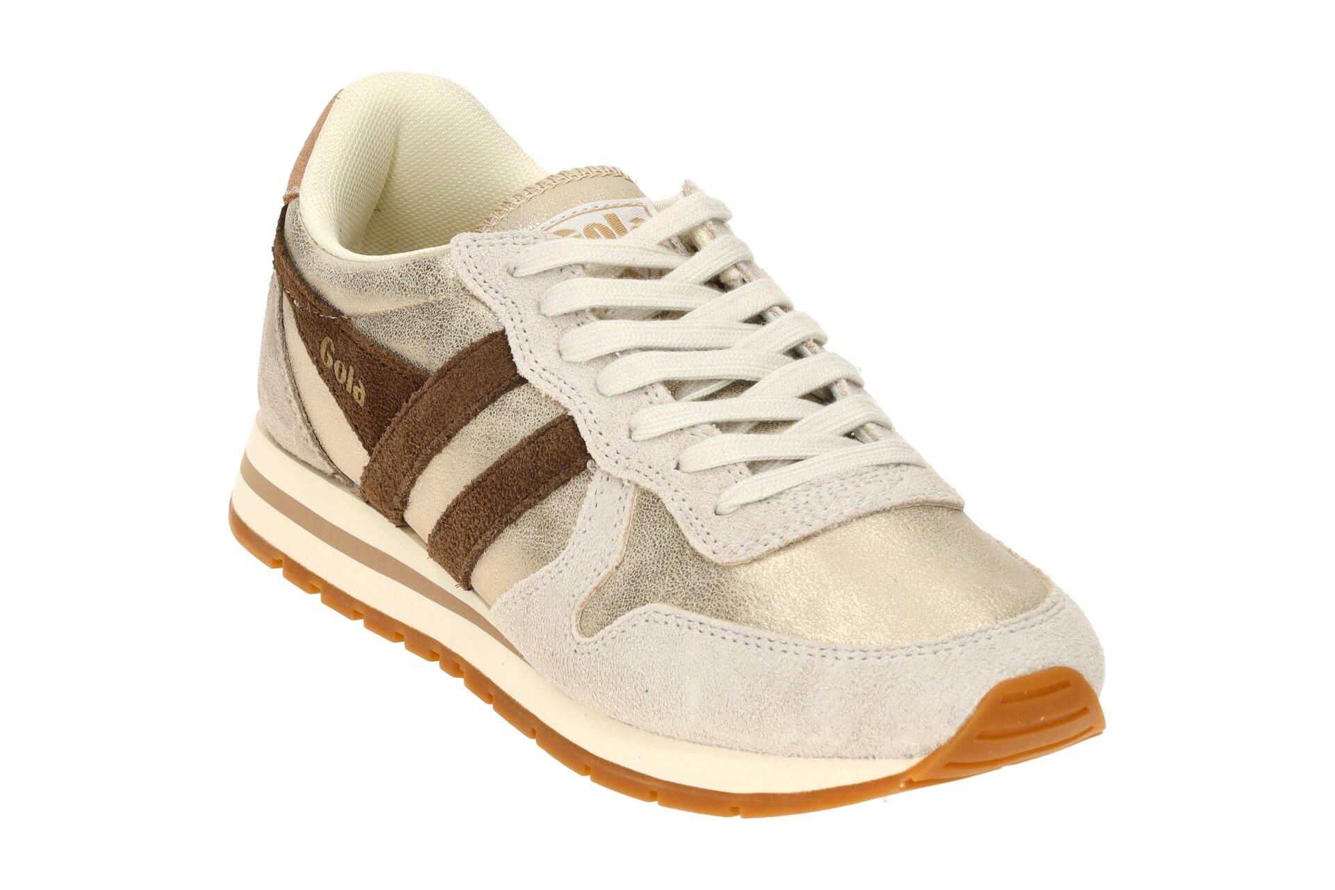 Gola Daytona Blaze Schuhe Sneakers gold grau metallic Damen CLB338 3/7