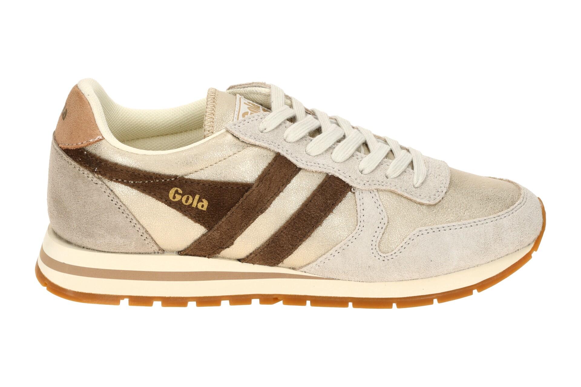 Gola Daytona Blaze Schuhe Sneakers gold grau metallic Damen CLB338 2/7