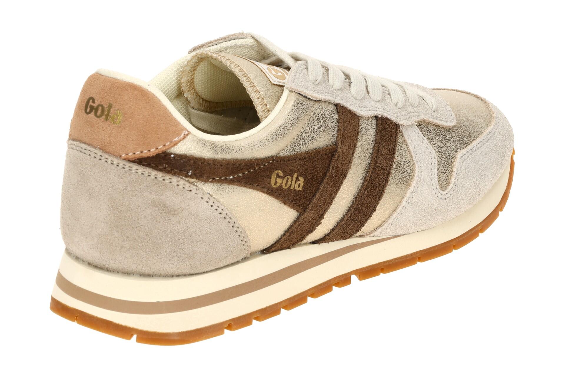 Gola Daytona Blaze Schuhe Sneakers gold grau metallic Damen CLB338 4/7