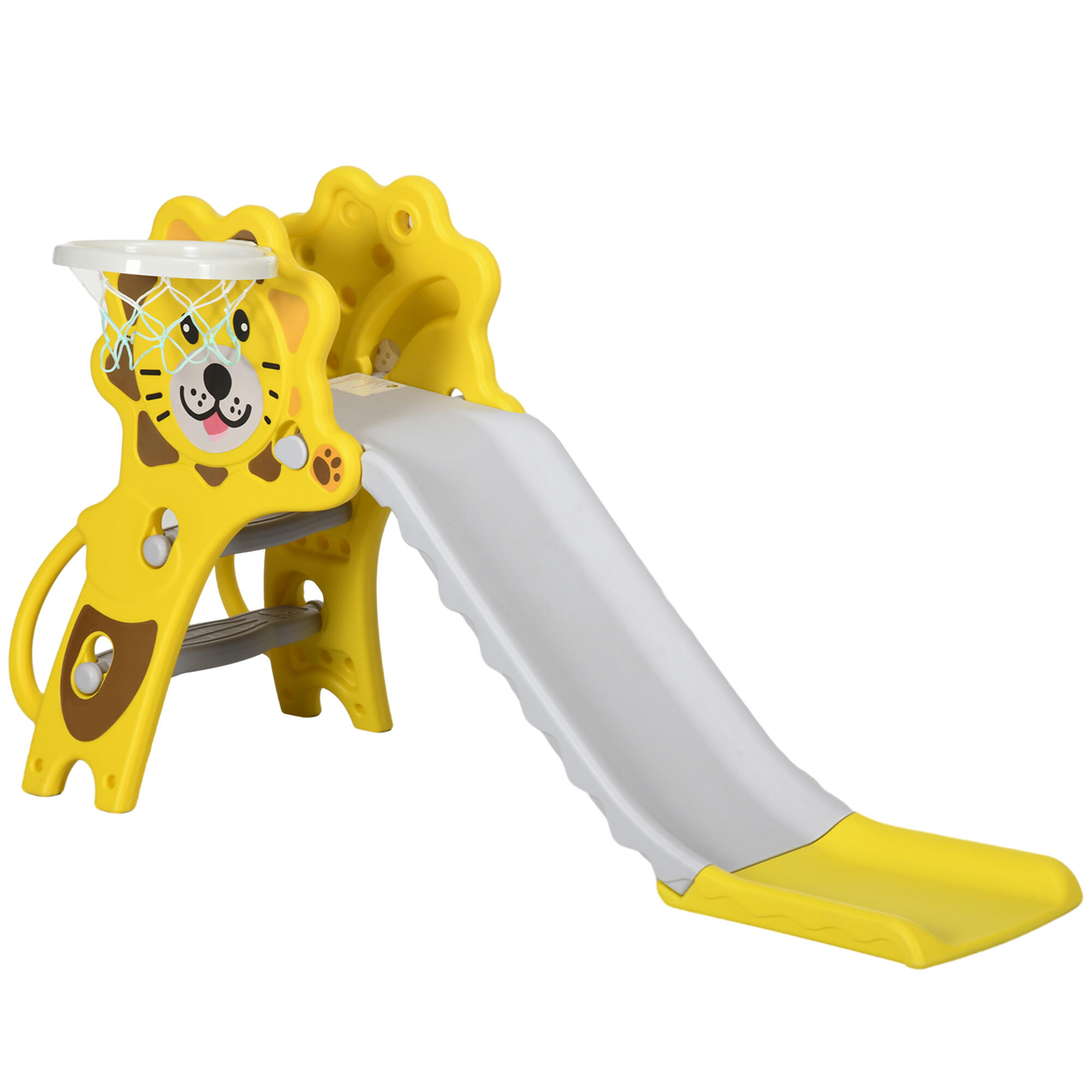 Tobogán para Niños AIYAPLAY 131x50x74 cm Amarillo 1/8