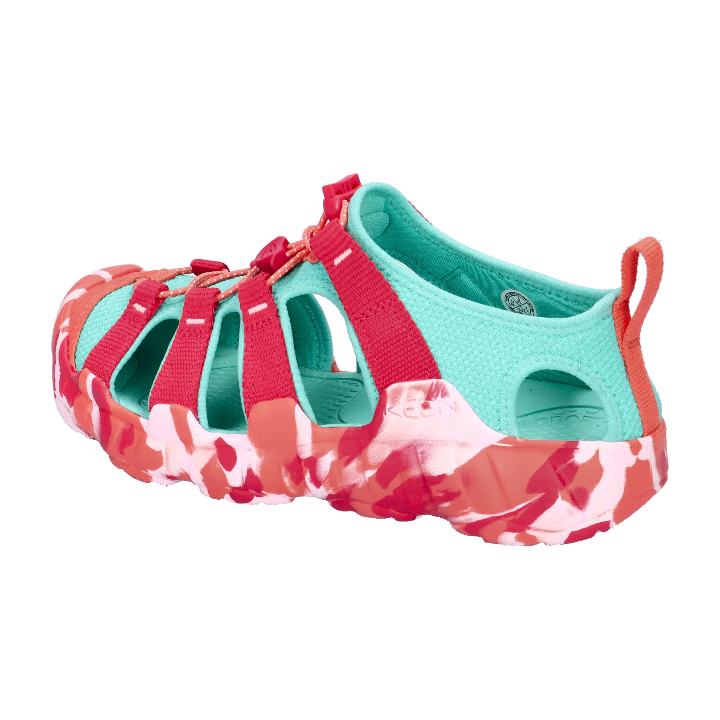 Keen Jr Hyperport H2 Raspberry/pool Blue Kids' Shoes 3/7