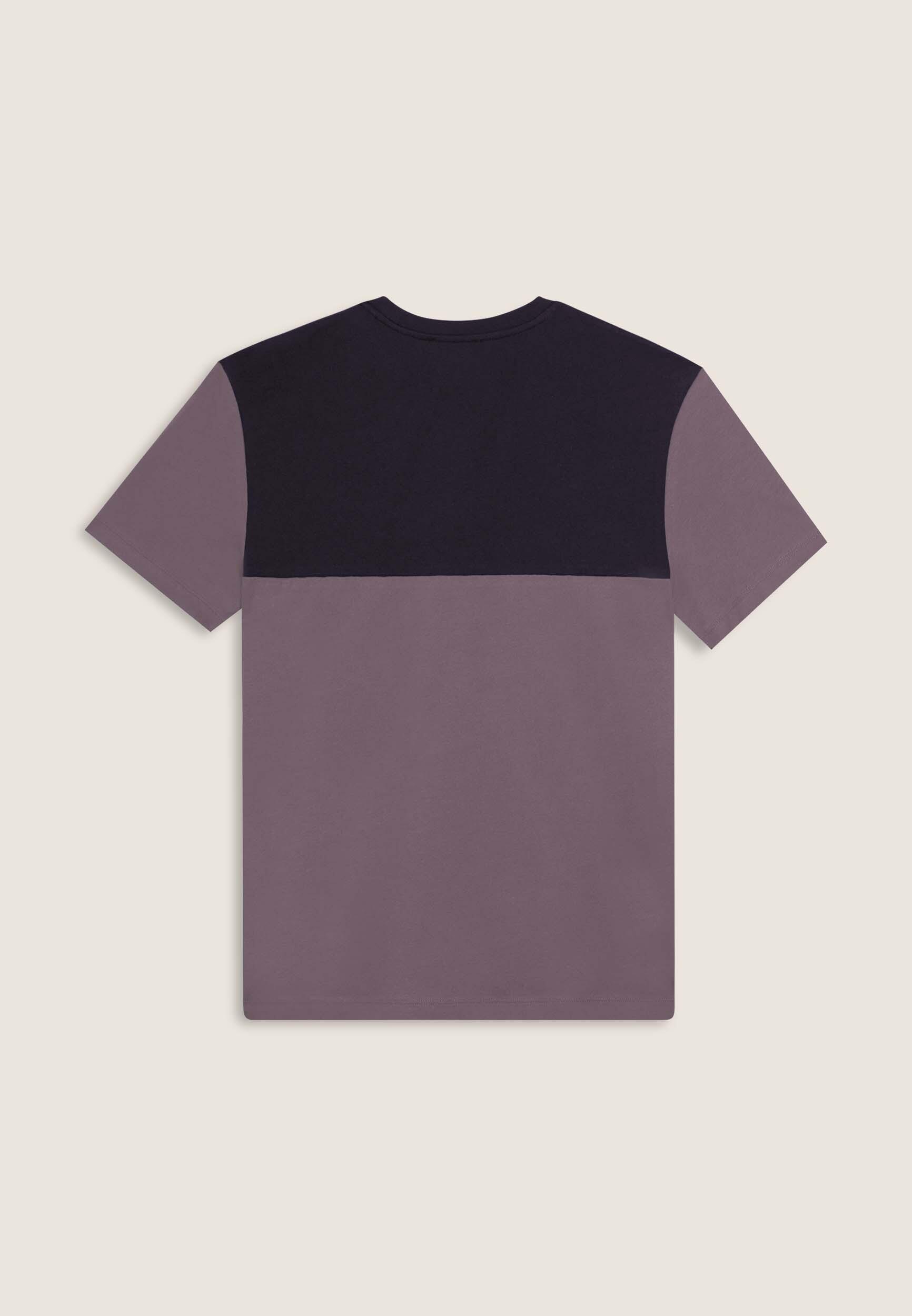 T-shirt colour block con stampa sulla spalla 2/3