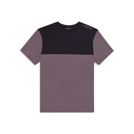 Camiseta con bloques de color con estampado en el hombro