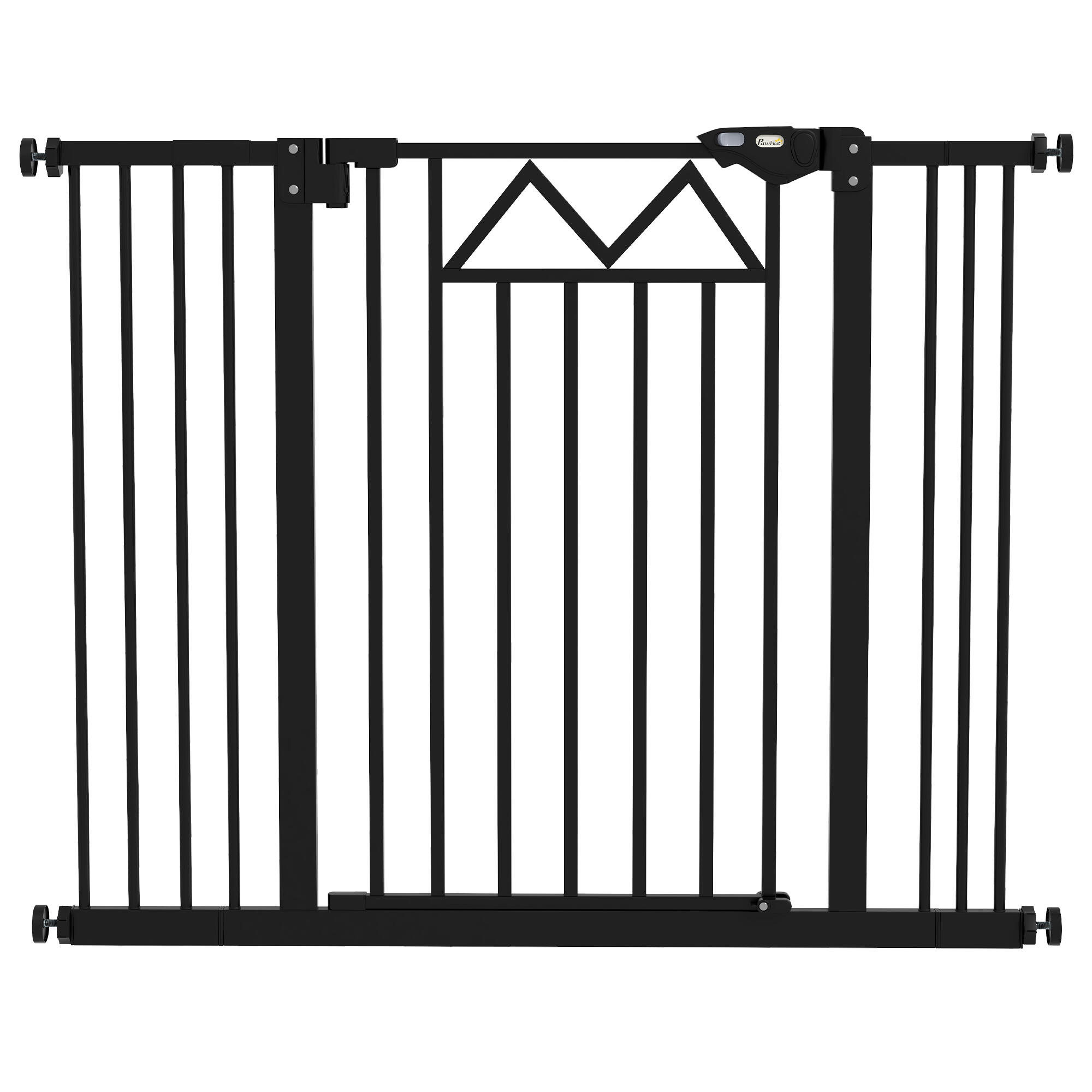 PAWHUT Barreira de segurança 74-100x76 cm preto PawHut