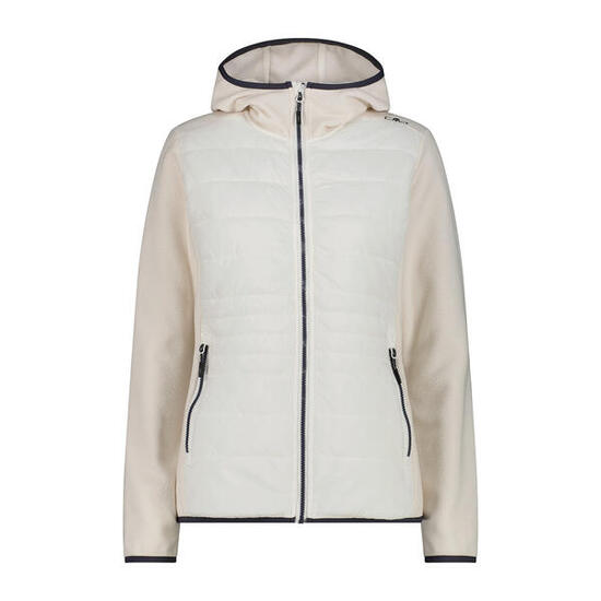 Polaire à capuche hybride technique tricotée femme CMP