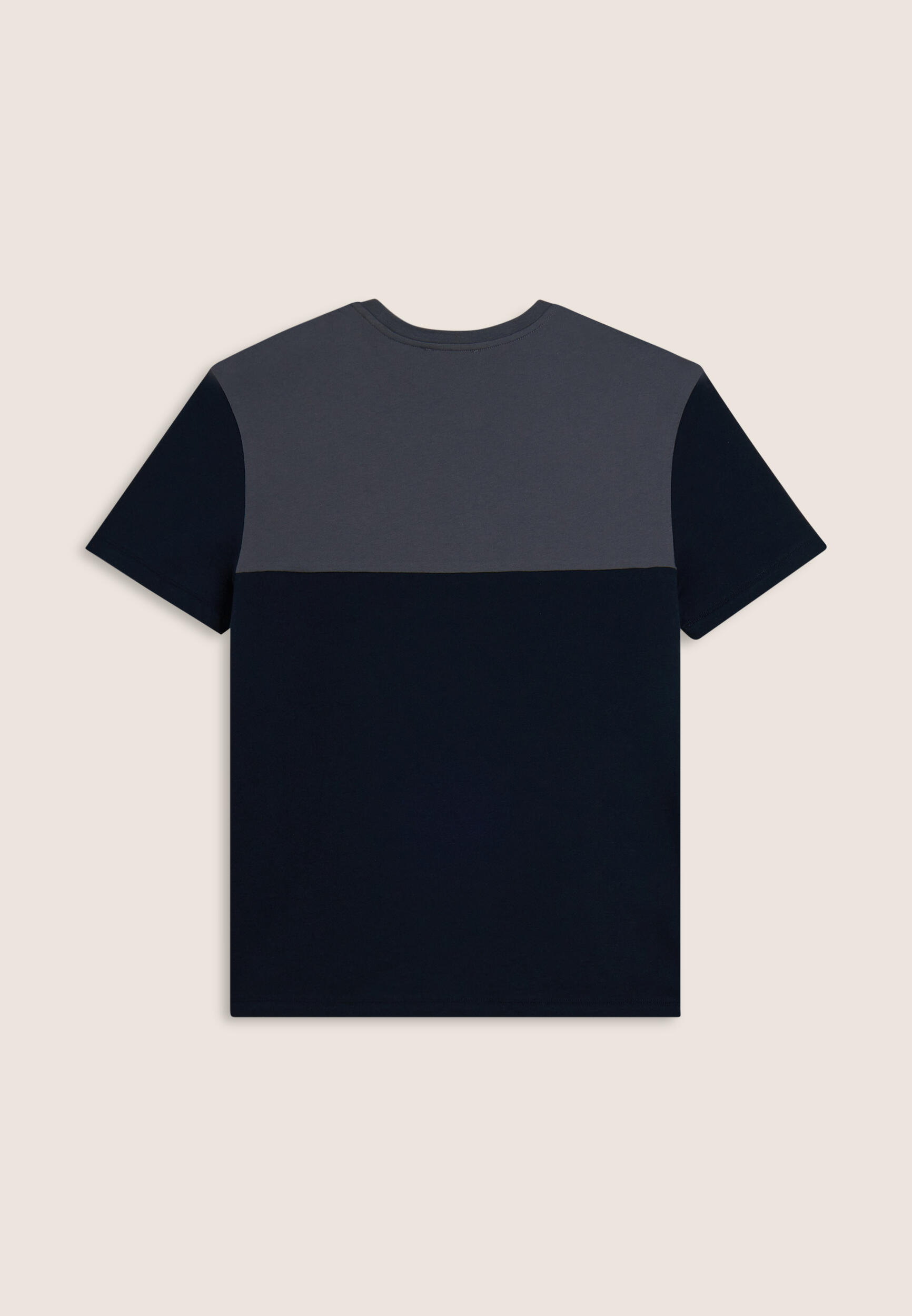 T-shirt colour block con stampa sulla spalla 2/3
