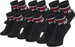Chaussettes Fila Quartier Enfant 6-Pack Noires 27-30