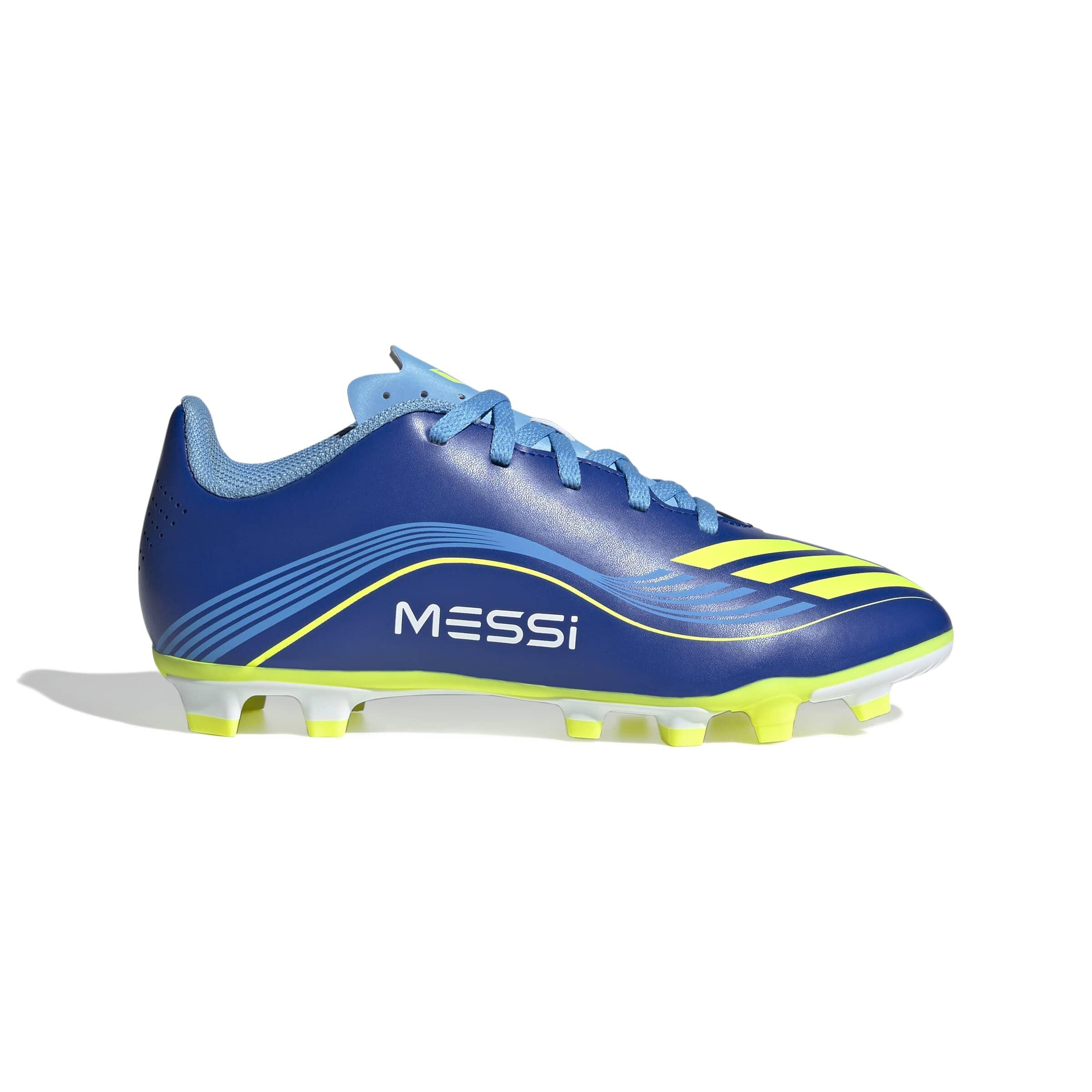 Adidas - Chaussures De Football Enfant Adidas F50 Messi Club Fg/ag - Chaussures De Football - Bleu - Decathlon