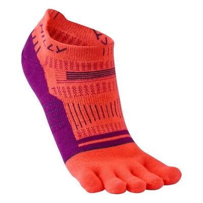 Hilly toe socklet no-show teensokken - oranje/roze - teensokken