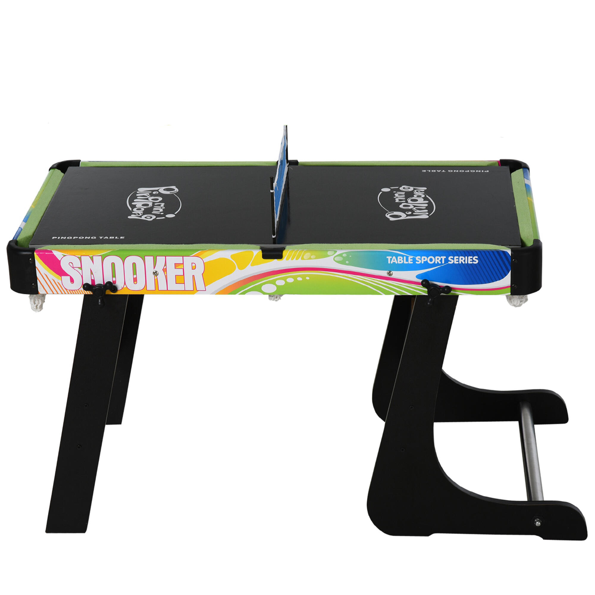 Mesa multijogos 4 em 1 86.5x43.5x64 cm multicor homcom
